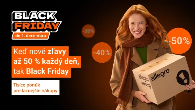 Black Friday 2025 zľavy až 50% na Allegro.cz