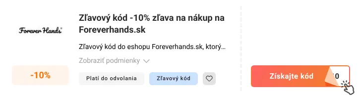 Ako využiť zľavový kód Foreverhands.sk