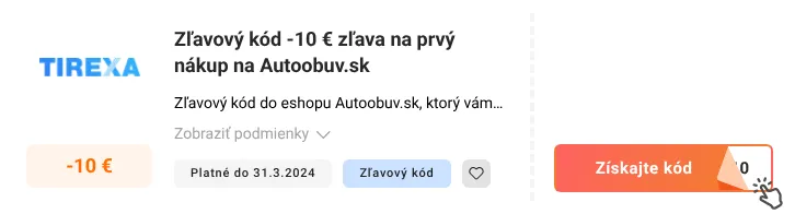 Ako využiť zľavový kód Tirexa.sk