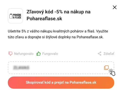 Návod ako skopírovať zľavový kód Pohareaflase.sk