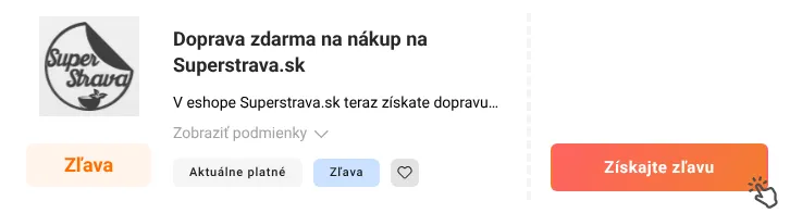 Ako využiť zľavu Superstrava.sk